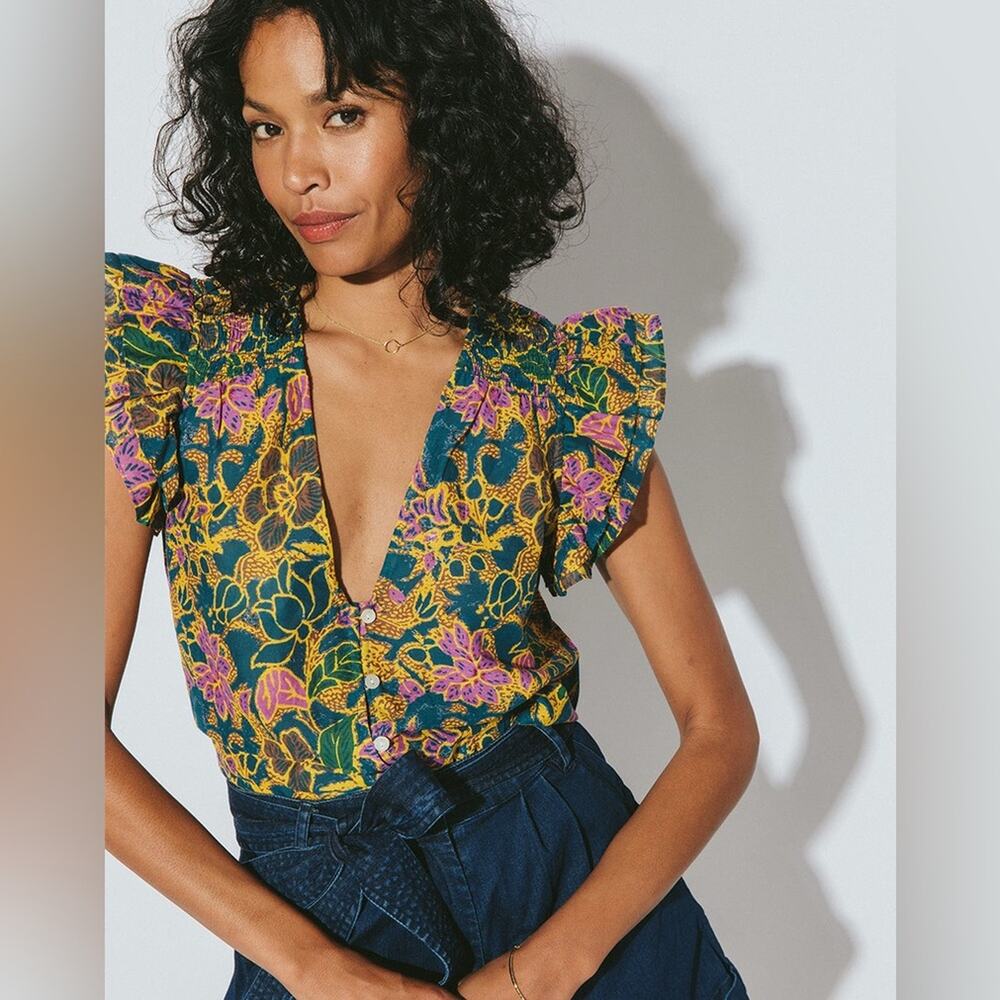 Cleobella Chloe Indoblock Print Top